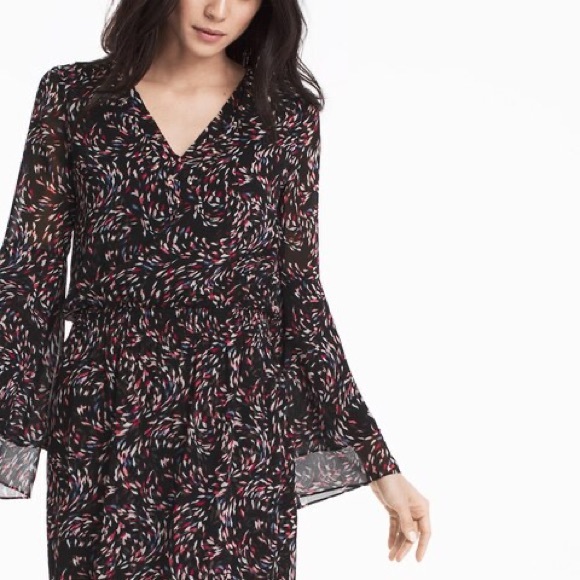 WHBM Scattered Print Boho Dress - Picture 2 of 12